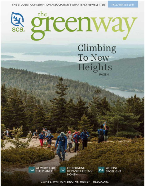 Cover of our Winter 2024 issue of The Greenway magazine.