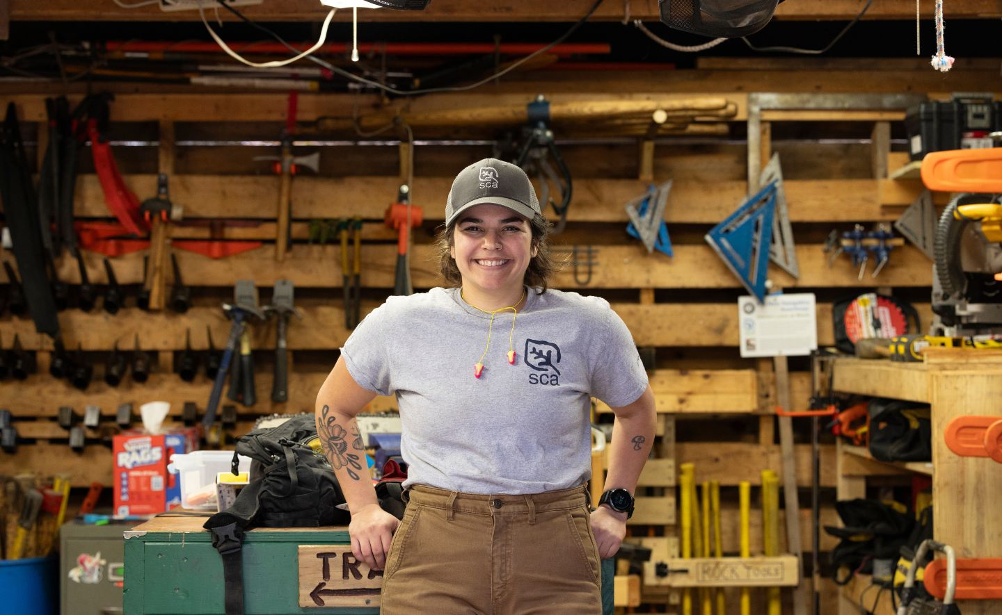 A person smiling at the camera